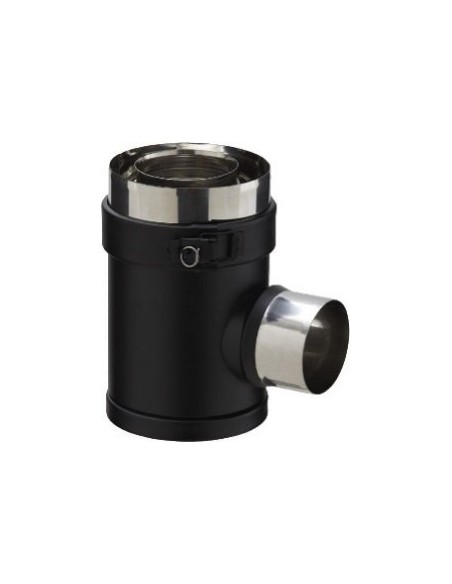 Té PGI  diamètre 80/130mm  noir graphite (Ral9030)