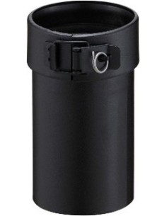 Adaptateur pour poêle (pelet ) PGI   diamètre 80mm   noir graphite (Ral 9030)