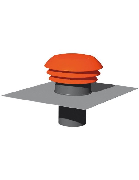 Entrée/Sortie d'air pour toiture  couleur gris  diamètre 161