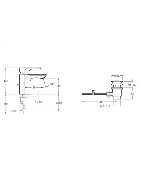 Mitigeur lavabo ALEO