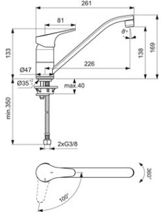 Mitigeur évier Ulysse 2
