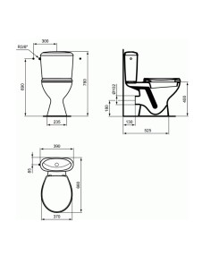 Pack WC au sol NOE Ideal standard 2
