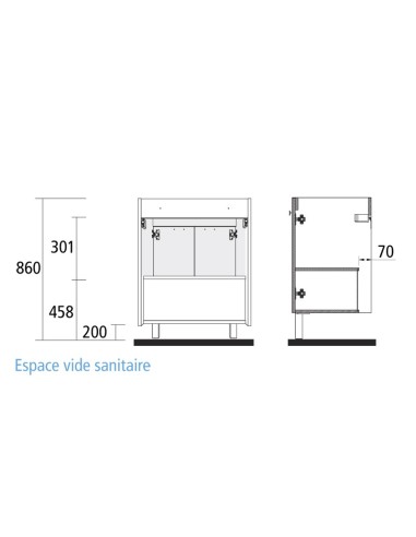Meuble City 60 cm - SLAGAR