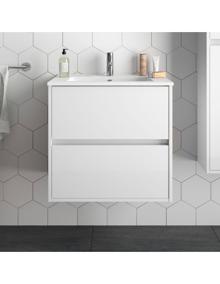 Meuble sous vasque Noja 60cm  2 tiroirs Meuble sous vasque Noja 60cm  2 tiroirs