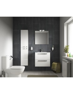 Meuble Ulysse - 2 tiroirs - 60cm - Blanc laqué 2