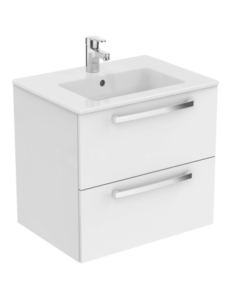 Meuble Ulysse - 2 tiroirs - 60cm - Blanc laqué