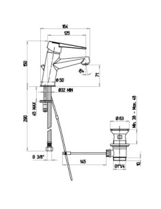 Mitigeur lavabo VENTUS S - Paini 2