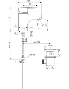 Mitigeur de lavabo OLYOS- Idéal Standard 2