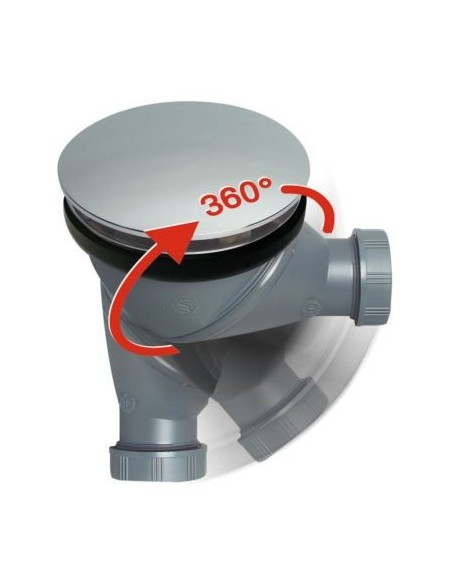 Bonde de douche James à sortie orientable 360° - Wirquin Pro