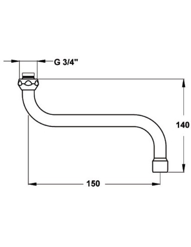 Bec tube orientable pour mélangeur - Ideal standard