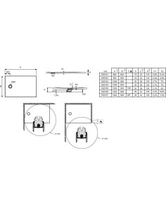 Receveur Extra plat AEROBLOC 90x90 ou 120x90 cm - Jacob Delafon 2