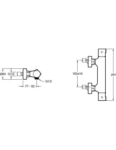 Mitigeur de douche thermostatique BRIVE - Jacob Delafon 2