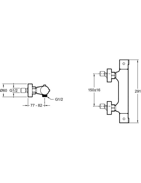 Mitigeur de douche thermostatique BRIVE - Jacob Delafon