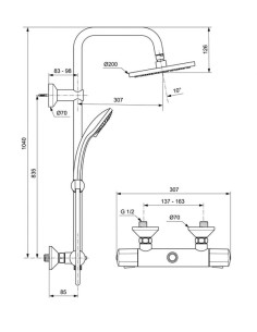 Colonne de douche thermostatique OLYOS- Ideal Standard 2