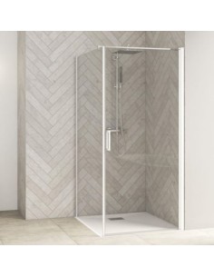 Paroi de douche Smart Design Fixe blanc sans seuil 90 cm - KINEDO 2
