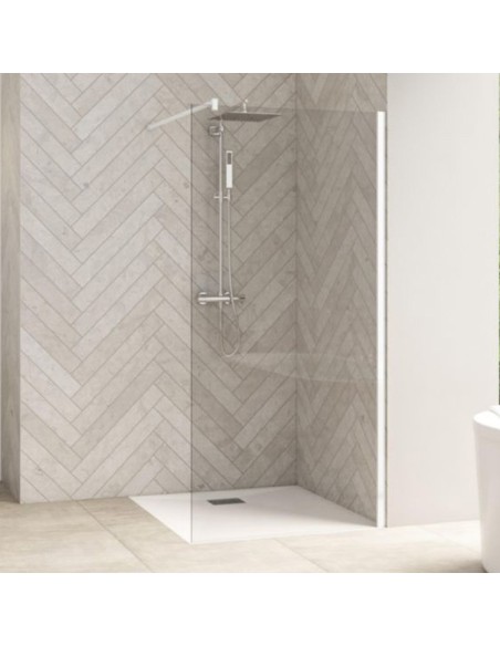 Paroi de douche Paroi de douche Smart Design Solo blanc 100 ou 120 cm