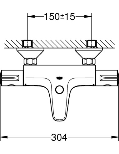 Mitigeur de baignoire thermostatique GROTHERM 800