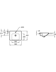Vasque  ODEON UP 50x22 cm - Jacob Delafon 2