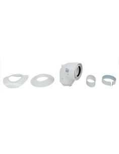 Coude adaptateur ventouse 60/100 à 80/125 - 90d