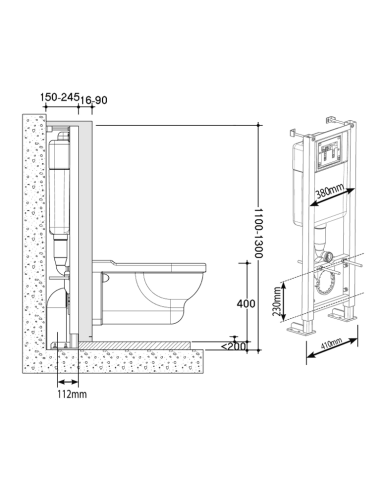 Plaque acrylique securite 150x40mm toilettes