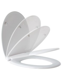 Abattant blanc à descente progressive système AUTO CLIP