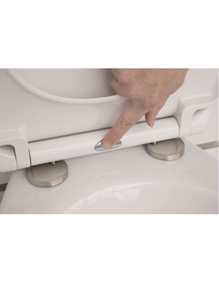 Abattant blanc à descente progressive système AUTO CLIP