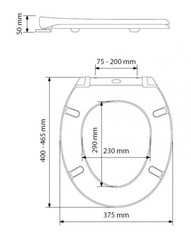 Abattant blanc à descente progressive système...