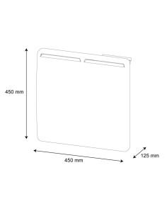 Panneau rayonnant compact programmable ALTECH 1000 Watts 2
