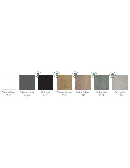 Meuble Nolita  80 cm - 2 tiroirs 7 coloris - Sanijura