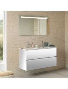 Meuble Nolita 120 cm - 2 tiroirs - double vasque - Sanijura