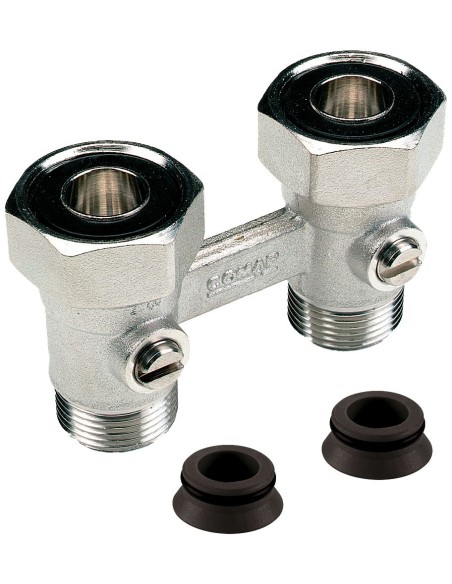 Module hydraulique Altech bitube droit F3/4E (rad) x M3/4E (tube) + inserts Eurocône