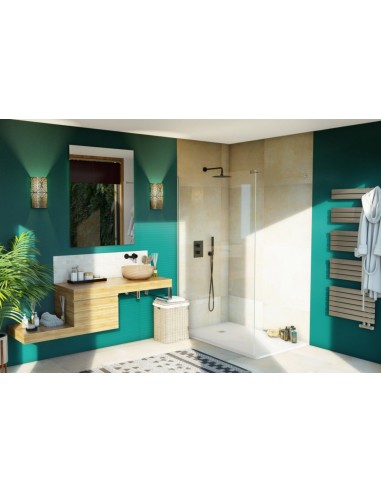 Receveur Daily'O 120 x 90 cm ardoise blanc -...