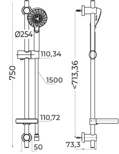 Combiné ensemble de douche et thermostatique Concerto-... 2