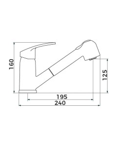Mitigeur évier avec douchette Alterna Mezzo C2 2