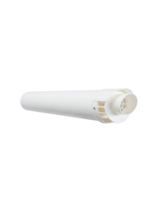 Kit ventouse horizontal 60/100 - nez blanc