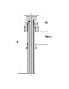 Terminal vertical DUALIS EP, diamètre 60 / 100 mm,... 2