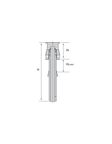 Terminal vertical DUALIS EP, diamètre 60 / 100...