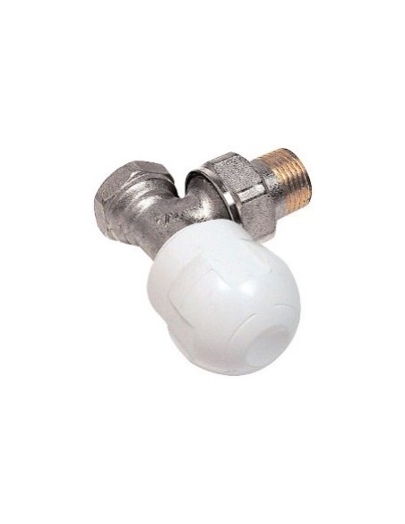 Robinet manuel de radiateur ALTECH équerre nickelé 15x21