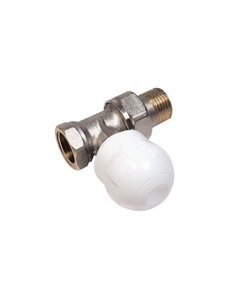 Robinet manuel de radiateur ALTECH droit nickelé 15x22